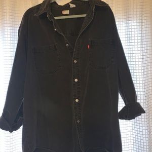 Levi’s black denim button down